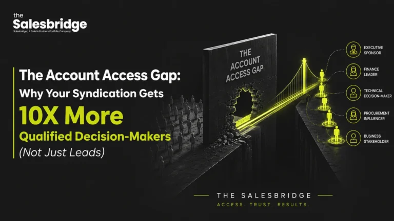 The Account Access Gap showing syndication reaching qualified decision-makers